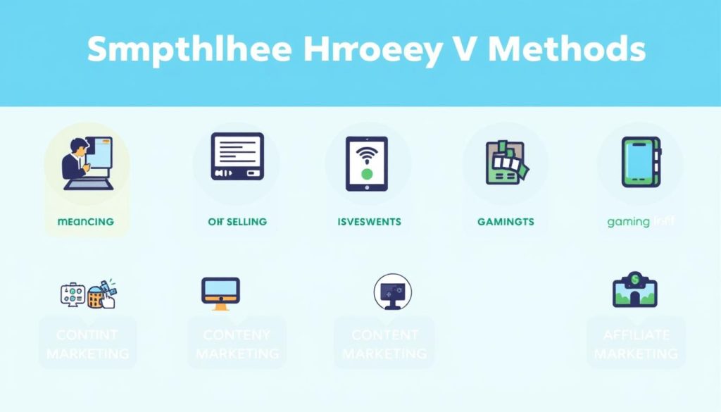 Biểu đồ so sánh 7 phương pháp kiếm tiền mỗi ngày với smartphone