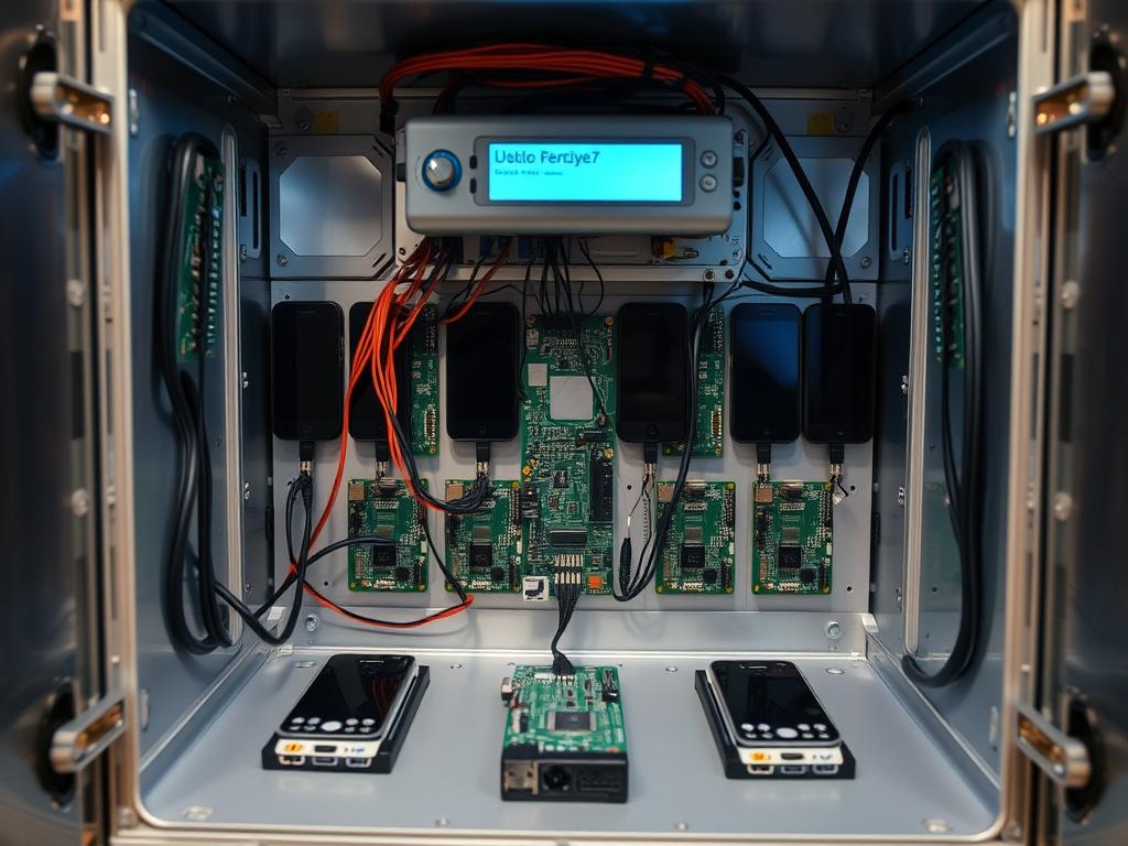 Cấu trúc bên trong của một Box Phone Farm